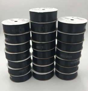 LOT OF 22 Berwick Offray 7/8” Polyester Ribbon Black - Picture 1 of 4