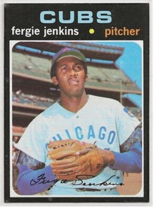 1971 Topps Fergie Jenkins card Chicago Cubs
