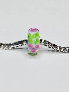 Trollbeads Unique, Pink, Green, Floral - Picture 1 of 5