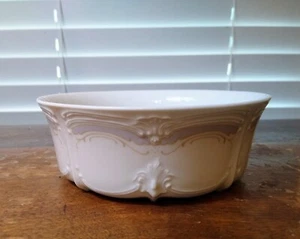 Tirschenreuth Baronesse Dominique Pattern White Cereal Bowls Germany 10 - Avail - Picture 1 of 6