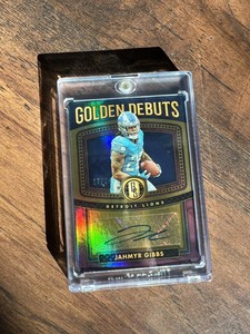 Jahmyr Gibbs Rookie Auto Gold Standard 17/24 SSP  Golden Debuts !! Pro Uniform🔥