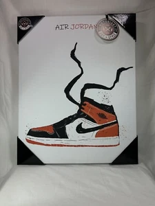 Notoriart Air Jordan Leinwand zerbrochenes Backboard Dekor Sneakerhead Jordan 1 - Bild 1 von 3