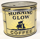 Morning Glow Key-wind Coffee Tin Can Ship Gerhart Co Lancaster Pa Advertising
