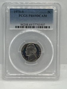 1975-S Jefferson Nickel PR69 DCAM PCGS #674 - Picture 1 of 4