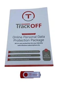 Trackoff Antivirus software for Mac & PC for up to 4 Devices Red - Picture 1 of 1