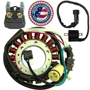 2004-2013 Yamaha Raptor 350 YFM 350 Ignition Coil Starter Relay Magneto Stator - Bild 1 von 7