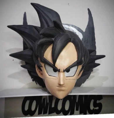 Máscara Goku Dragon Ball Z Capucha de Látex Juegos con disfraces Disfraz utilería Talla Adulto Foto 1 de 4