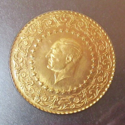 Turkey 1976 Gold 250 Kurush Monnaie de Luxe Kemal Atatürk KM-873 PCGS MS-65 - Image 1 of 4