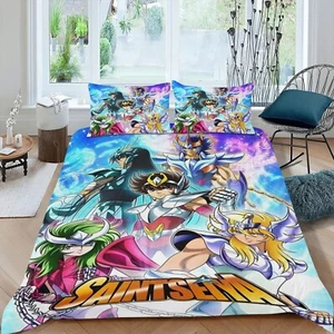 Saint Seiya 3-teiliges Bettwäsche-Set Bettbezug-Sets Ganzjahres für Kinder Leicht - Bild 1 von 6