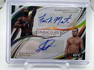 Aljamain Sterling / Petr Yan 2022 Panini IMAC Dual Auto 8/25 UFC -271 - Bild 1 von 2