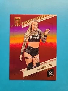 2023 PANINI DONRUSS ELITE WWE LIV MORGAN #2 RED ASPIRATIONS /53 RAW - Picture 1 of 10