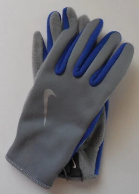 Nike Thermal Run Gloves Women Cool Grey/Treasure Blue/Silver Medium - Image 1 of 4