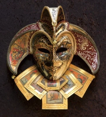 Jolly Decorative Masquerade Mask For Men Carnival Venice Original - Image 1 of 4