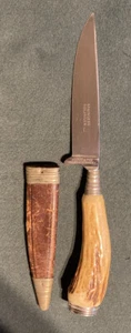 KIENEL & PIEL Germany Vintage Old Stag Hunting Knife Dagger With Sheath Nice. - Picture 1 of 6