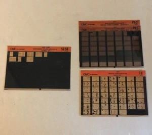 OMC Accessories Parts Catalog Microfiche Card (4) 1957-77 Outboards Final Ed - Picture 1 of 6