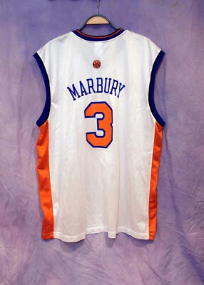 New York Knicks Jersey Stephon Marbury 2XL Mens Reebok Authentics White - Image 1 of 3