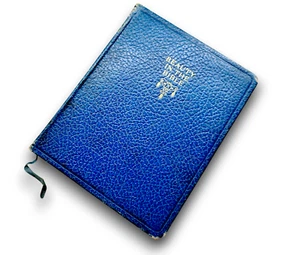 RARE Mini Bible | Blue Leather | Best Quotations | London 1960s Pocket Book - Picture 1 of 12