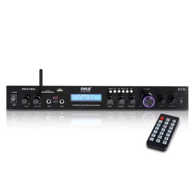 Home Theater Amplifier Audio Bluetooth MP3/USB/SD/AUX/FM Receiver Sound System - Image 1 of 4