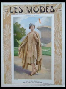 LES MODES 1928 - FRENCH FASHION MAGAZINE - BECHOFF, WORTH, MAGNIN, GIRAUD - Picture 1 of 2