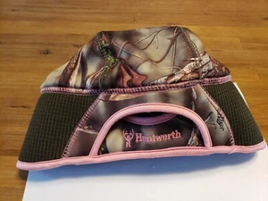 Huntworth Hunting Hat Oak Tree EVO Camo Pink Winter Beanie Skull Cap M/L - Picture 1 of 6