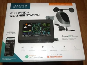 La Crosse Wi-fi Wind and Weather Station With Breeze Pro Sensor Model C78861 New - Picture 1 of 4