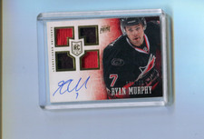 2013-14 Panini Prime Rookies Ryan Murphy Rookie Auto Quad Jersey 134/199