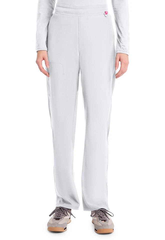 Calça Pull-on Feminina Med Couture Scrub Perna Reta MC103 WHIH Branca Frete Grátis - Imagem 1 de 4