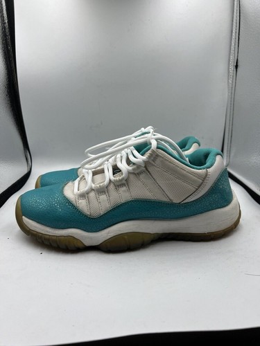 NIKE Scarpe Air Jordan 11 Retro Low GG blu acqua bianco taglia 5Y 580521 143 donna 6 5