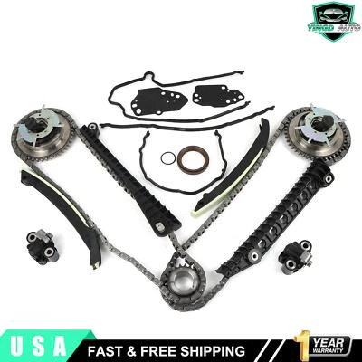 For 2005-2010 Ford F150 F250 Lincoln Timing Chain Kit & Cam Phasers+VVT Valves - Image 1 of 4