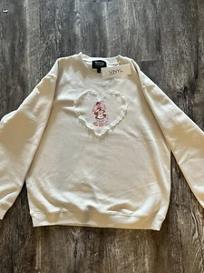 Cute strawberry shortcake pullover sweatshirt Lace brand new size large - Picture 1 of 3