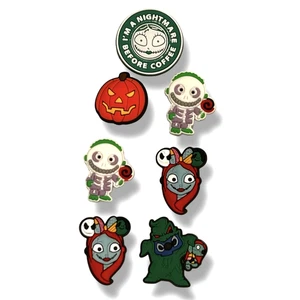 7 Piezas Pesadilla Antes de Navidad Halloween Zapato Dije Compatible con Crocs Jibbitz A - Imagen 1 de 3