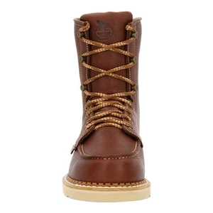 Georgia Boot Wedge Moc Toe GB00480 Mens Brown Leather Work & Safety Boots - Picture 1 of 6