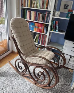 Rocking Cushion for the wooden chair , svivel cushion, long soft cushion - Picture 1 of 7