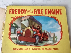 Seltenes 1945 Freddy und das Feuerwehrauto Animationsbuch Alexander Zaffo illustriert - Bild 1 von 13