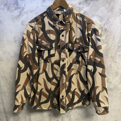 Vintage ASAT Camo BDU Style Button Up Field Shirt Jacket Mens Large Hunting USA - Image 1 of 4