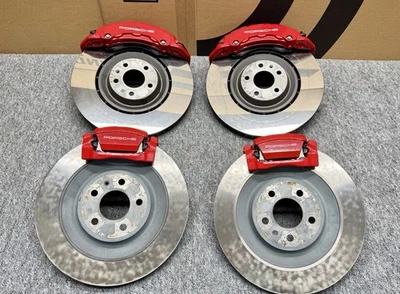 Porsche 95B Macan S GTS Brake Surface Coated Brake (PSCB) FULL SET RED CALIPER - Image 1 of 4