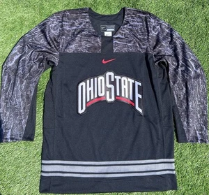 Men’s Medium Ohio State Buckeyes Nike College Replica Hockey Jersey - - Picture 1 of 6