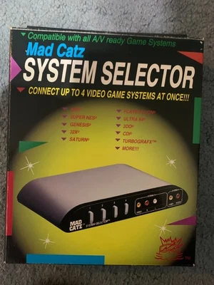 Mad Catz Universal System Selector Nintendo 64 Playstation, Saturn, Super Nes Foto 1 de 3
