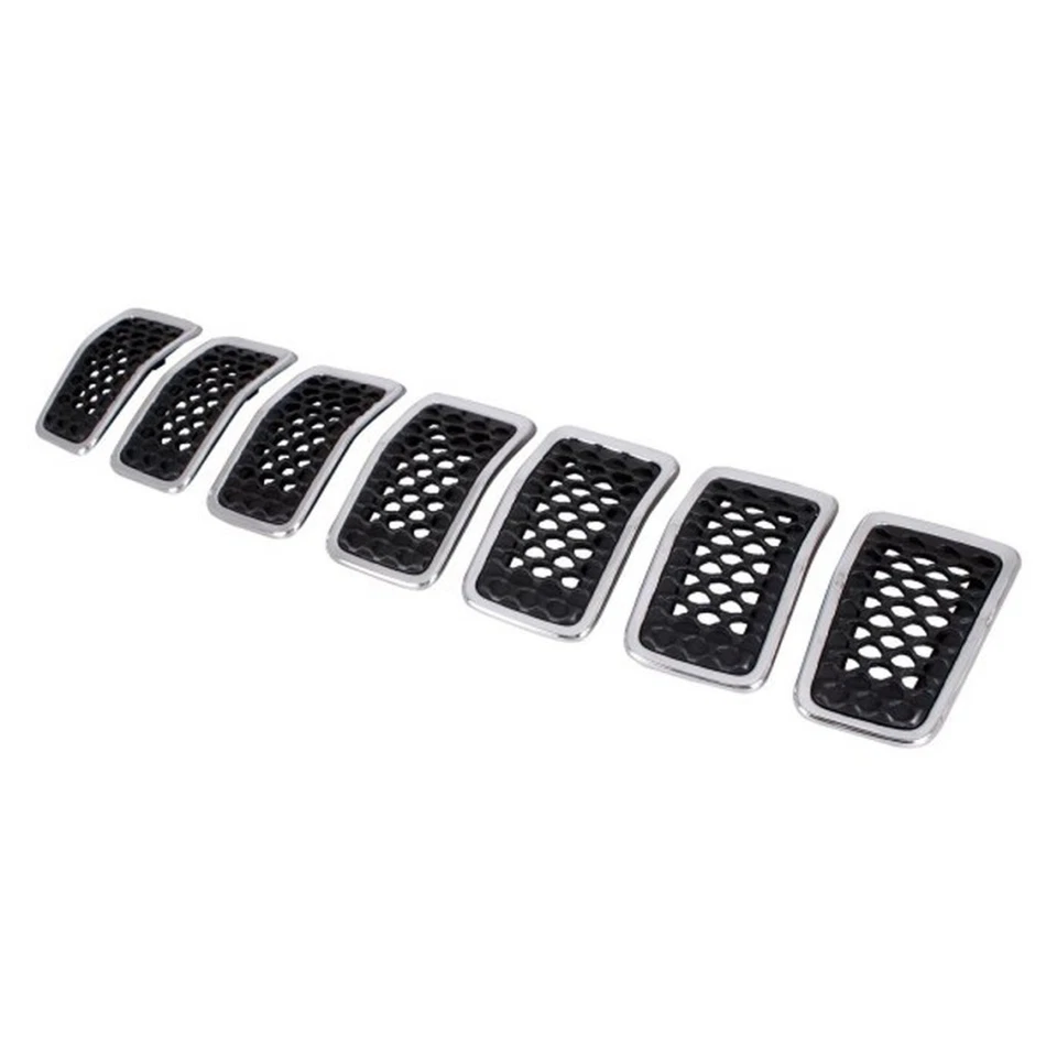 For Jeep Cherokee 2019-2022 Grille | Front | CAPA | 7-Piece Set | Chrome Frame Foto 1 de 3