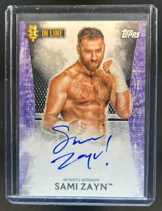 2015 Topps WWE Undisputed Sami Zayn NXT In Line Auto Purple #/25 - Picture 1 of 2