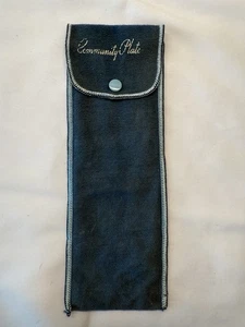 Vintage Silverware Jewelry Storage Flap Snap Pouch COMMUNITY PLATE - Picture 1 of 1