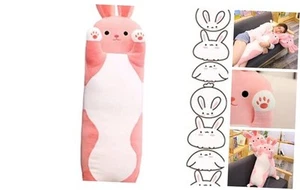 29.53" Bunny Plush Pillow - Cute Cartoon Sleeping Body Toy, Soft Stuffed - Picture 1 of 7