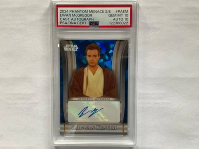 2024 Topps Star Wars Sapphire Episode I OBI-WAN KENOBI EWAN McGREGOR AUTO - Image 1 of 2