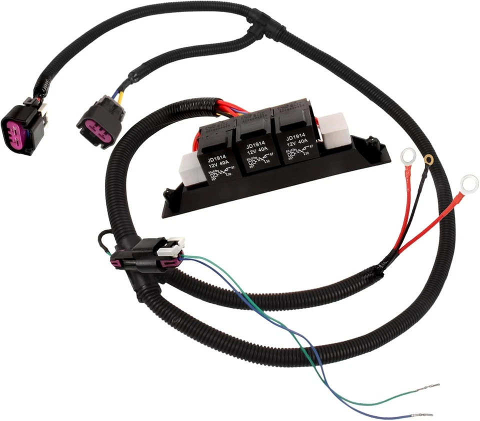 674-00923 Dual Speed Electric Fan Wiring Harness For Chevy Avalanche 1500 2500 - Изображение 1 из 4