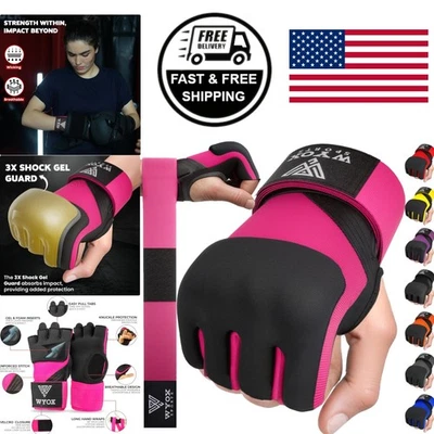 Padded Inner Gloves with Elasticated Fit for Boxing Kickboxing and Martial Arts - Image 1 of 4