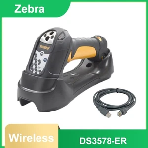 Symbol DS3578-ER Extended Range 2D USB Wireless Barcode Scanner w Cable & Cradle - Picture 1 of 8