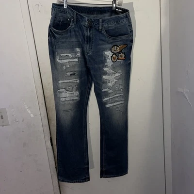 Calavera elástica delgada Buffalo Davie Bitton para hombre W36L32 Foto 1 de 4