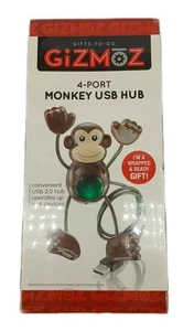 4 Port Monkey USB Hub - Gifts To Go Gizmoz - Picture 1 of 5