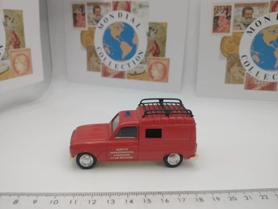 PMPB9-0424 Auto Vigili Del Fuoco SOLIDO RENAULT 4 FURGONCINO 1213 1/43 - Immagine 1 di 2