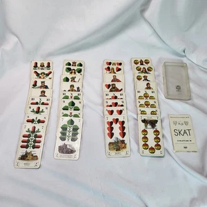 Baraja de cartas de skate alemana vintage 32 hojas n.º 90 imagen prusiana-schles con estuche - Imagen 1 de 6